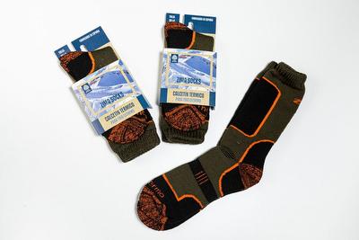 Calcetin frío extremo Zima mod nº4 color verde y negro/naranja (lote de 3 pares)