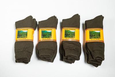 0TR011. CALCETÍN TORZAL COLOR VERDE (lote de 12 pares)